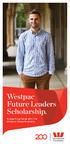 Westpac Future Leaders Scholarship.