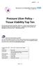 Pressure Ulcer Policy - Tissue Viability Top Ten