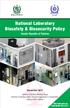 National Laboratory Biosafety & Biosecurity Policy