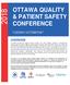 OTTAWA QUALITY & PATIENT SAFETY CONFERENCE