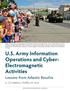 U.S. Army Information Operations and Cyber- Electromagnetic Activities
