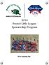 2016 Burnet Little League Sponsorship Program
