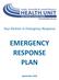 Your Partner in Emergency Response EMERGENCY RESPONSE PLAN