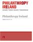 Philanthr opy Ireland ANNUAL REPORT 2015
