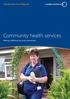 Primary Care Trust Network. Community health services Making a difference to local communities