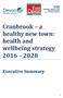 Cranbrook a healthy new town: health and wellbeing strategy