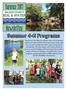 Summer 4-H Programs. Summer Newsletter WILSON COUNTY. Contentnea Creek