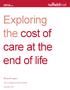 Exploring the cost of care at the end of life