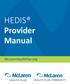 HEDIS. Provider Manual. McLarenHealthPlan.org