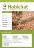 Habichat. At a Glance. November. December. October. The Newsletter for Volunteers of Zoo Knoxville. care respect service integrity education fun