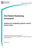 The Patient Shadowing Framework Guidance for completing a patient centred service review