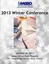 2013 Winter Conference
