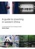A guide to investing in western China. if International Forum Design GmbH White Paper