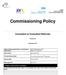 Commissioning Policy