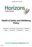 Health & Safety and Wellbeing Policy