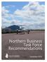 Northern Business Task Force Recommendations