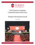 2018 Queens Graduate Commencement Exercises. Student Information Book