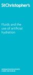 Fluids and the use of artificial hydration