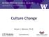 Culture Change. Bryan J. Weiner, Ph.D.