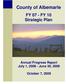 County of Albemarle. FY 07 - FY 10 Strategic Plan. Annual Progress Report July 1, June 30, 2009