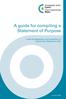 A guide for compiling a Statement of Purpose. under the Regulation and Inspection of Social Care (Wales) Act 2016