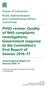 PHSO review: Quality of NHS complaints investigations: Government response to the Committee s First Report of Session