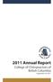2011 Annual Report College of Chiropractors of British Columbia