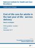 End of life care for adults in the last year of life: service delivery