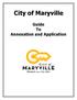 City of Maryville. Guide To Annexation and Application