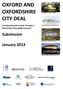 OXFORD AND OXFORDSHIRE CITY DEAL. Submission. January Transformational Growth Through a World Class Knowledge Economy