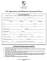 Life Experience and Ministry Assessment Form