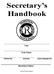 Secretary s Handbook
