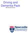 Driving and Dementia Pack C 2013 Newcastle University