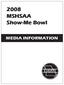 2008 MSHSAA Show-Me Bowl MEDIA INFORMATION