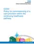 CO33: Policy for commissioning of a care provision within the continuing healthcare pathway