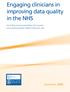 Engaging clinicians in improving data quality in the NHS