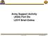 Army Support Activity (ASA) Fort Dix LEVY Brief-Online JB MDL LEVY BRIEF