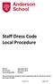 Staff Dress Code Local Procedure