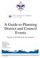 A Guide to Planning District and Council Events