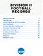 DIVISION II FOOTBALL RECORDS