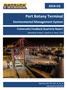 Port Botany Terminal Q. Environmental Management System. Community Feedback Quarterly Report. Reporting Period: 1 April to 30 June 2018