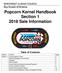 Popcorn Kernel Handbook Section Sale Information