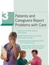 Caregivers Report Problems with Care