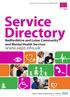Service Directory. Bedfordshire and Luton Community and Mental Health Services.
