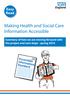 Making Health and Social Care Information Accessible