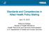 Standards and Competencies in Allied Health Policy Making